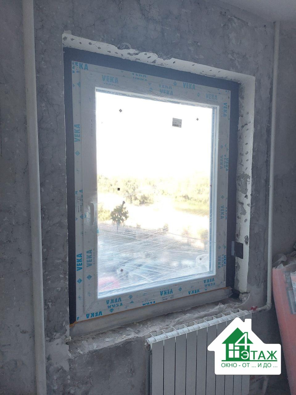 Теплый монтаж окна ПВХ VEKA Киев ⇨ 4ETAG®